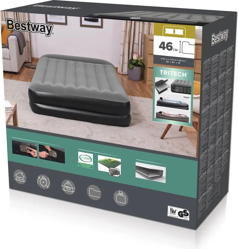 AIRBED 203X152X46 BICOLOR MATRIMONIALE