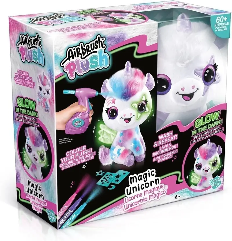 AIRBRUSH PLUSH UNICORNO