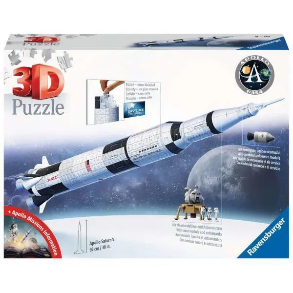 APOLLO SATURN V ROCKET 440 PZ PUZZLE 3D