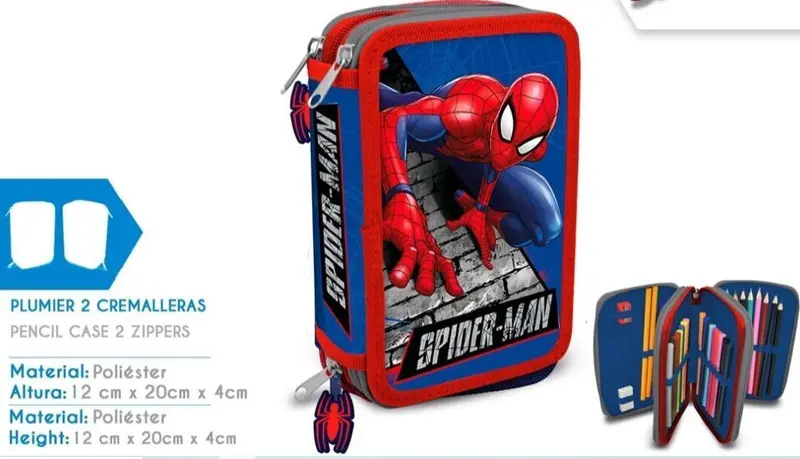 ASTUCCIO CON 2 CERNIERE Spiderman