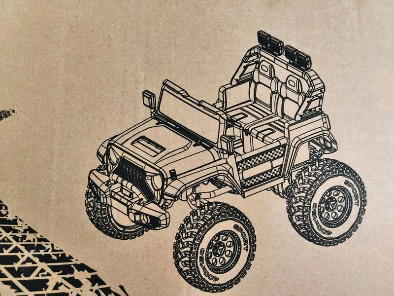 AUTO JEEP OFFROAD NERA