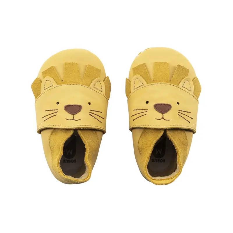 Babbucce in pelle morbida, Leo maple