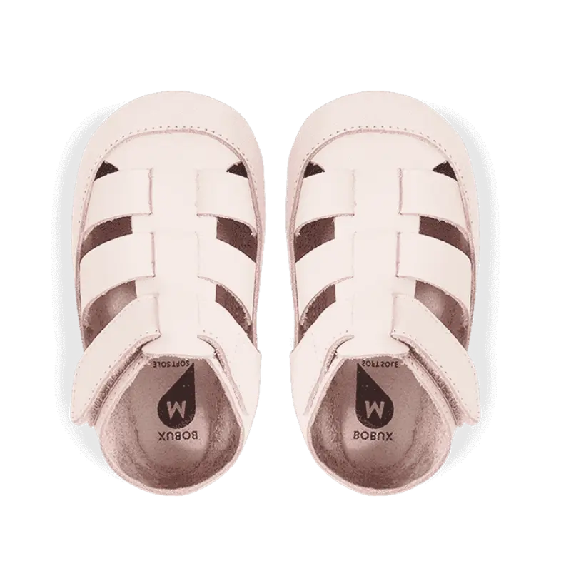 Babbucce in pelle morbida, Tidal mini rosa