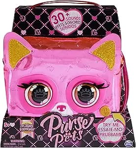 BAG PURSEPETS METALLIC ZEBRA
