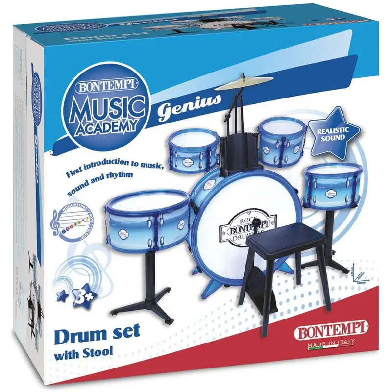BATTERIA CLASSICA 6 ELEMENTI CON SGABELLO