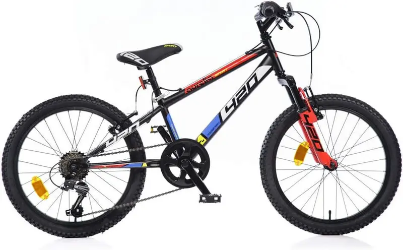BICI 20" MTB ROSSO/NERA