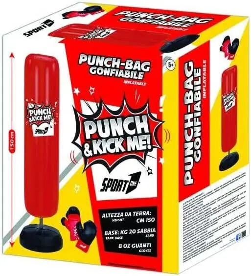 BOXE PUNCH & KICK CON GUANTI ALTEZZA 150 CM