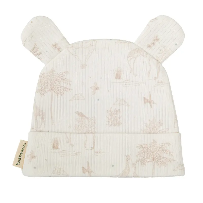 Cappellino neonato in cotone e bambù bio, Noe