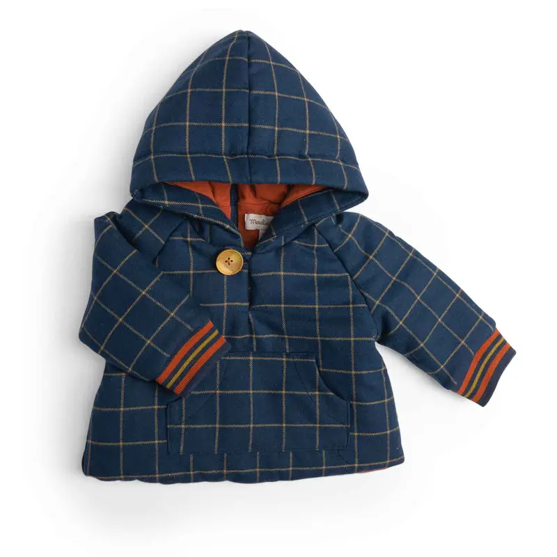 Cappotto a quadri blu notte, Gaston