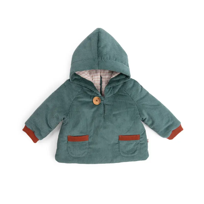 Cappotto in velluto a coste verde, Igor