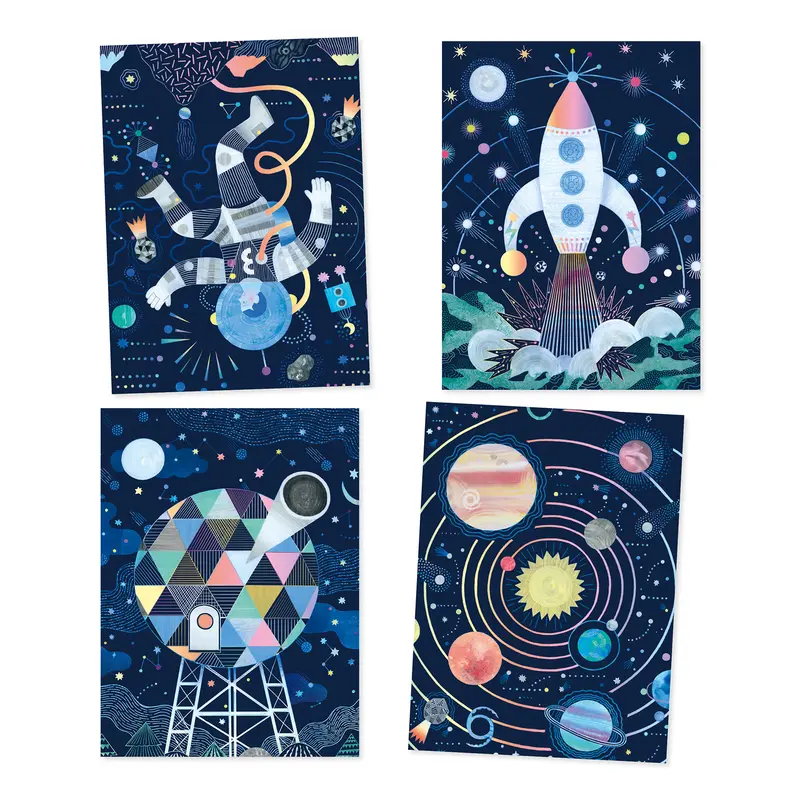 Carte da grattare - missione spaziale