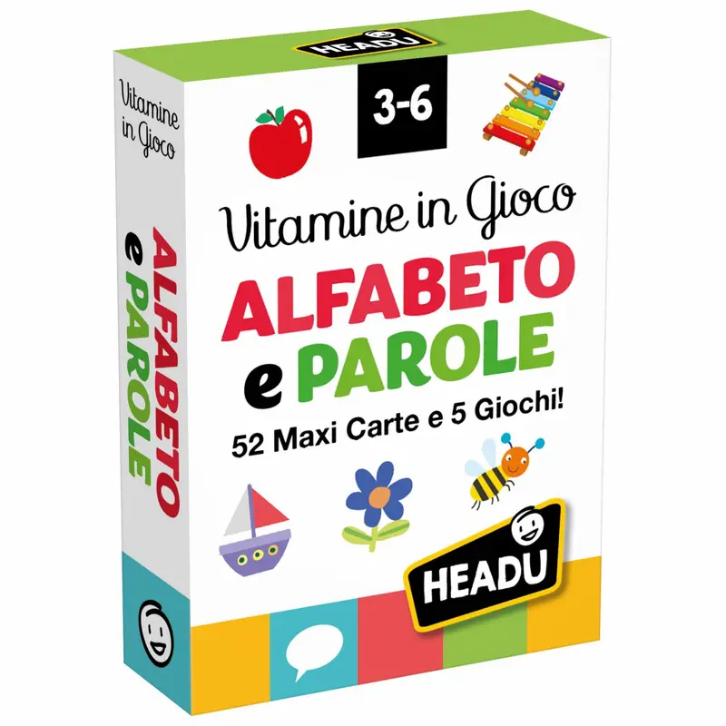 Carte Vitamine in Gioco Alfabeto e Parole