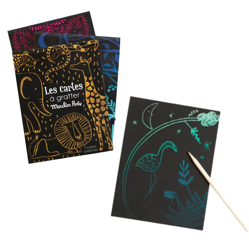 Cartoline da grattare, Fluo, Metalli e Notturno