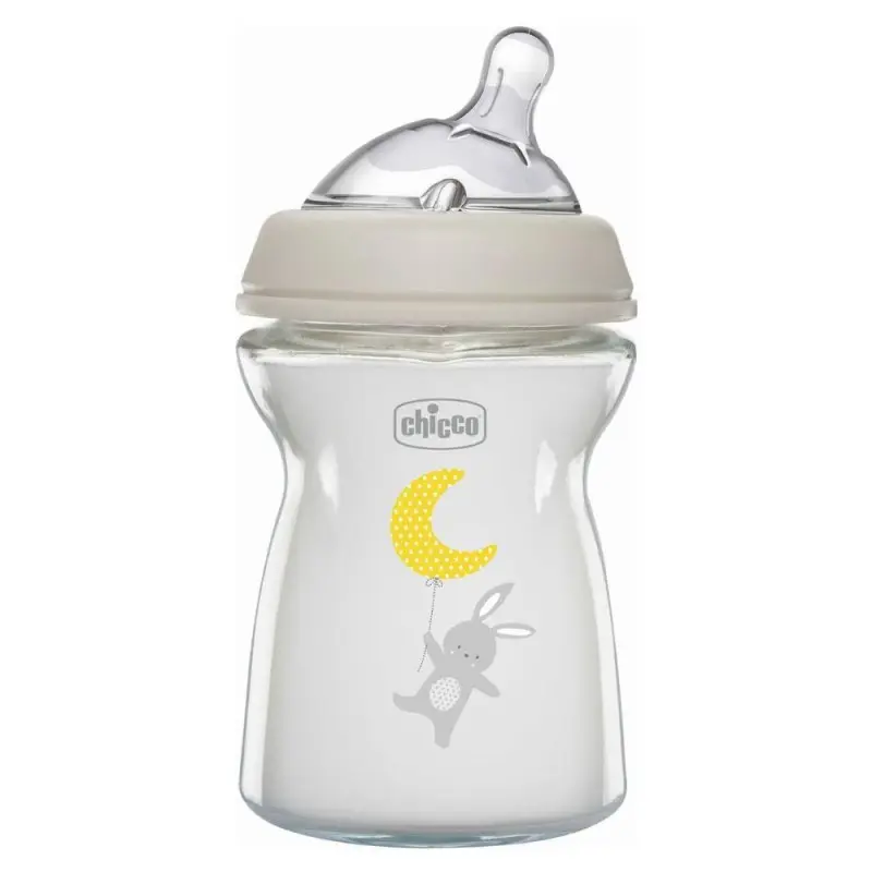 Chicco- Biberon Natural Feeling 250ml Grigio