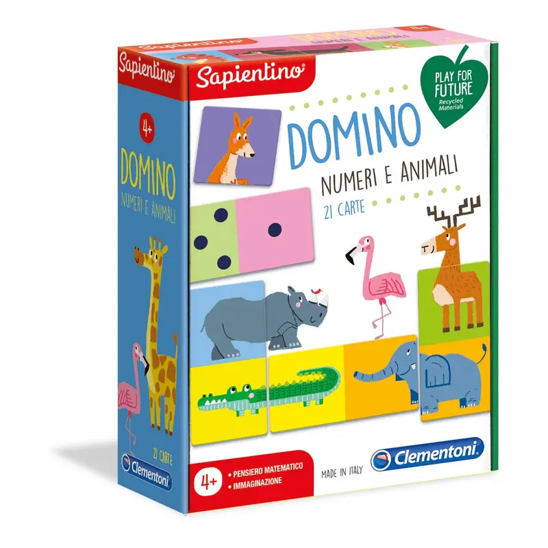 CLEMENTONI Domino Numeri E Animali - 16121