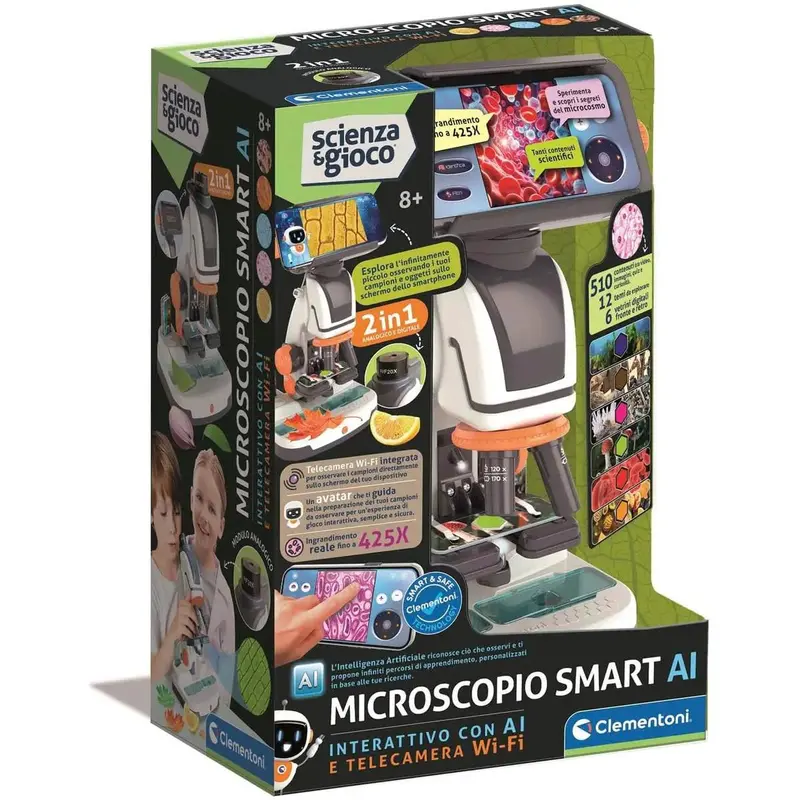 CLEMENTONI Microscopio Smart Ai - 19387