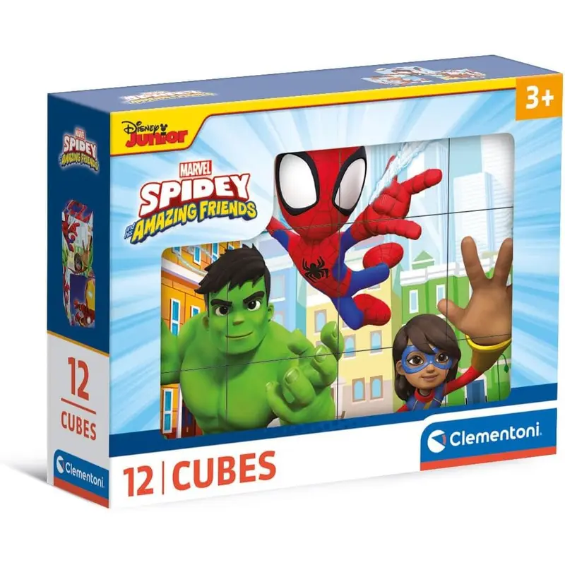 CLEMENTONI Spidey Cubi 12 Pezzi - 41198