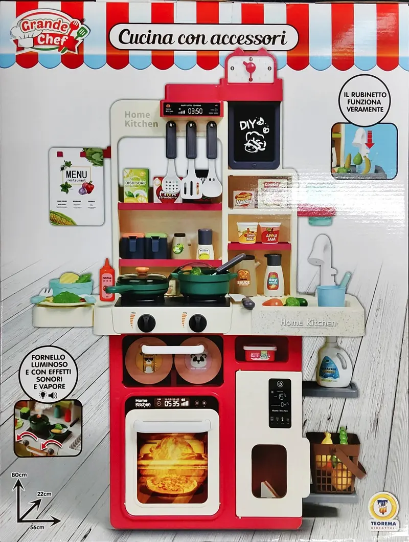 CUCINA CON ACCESSORI 80 CM