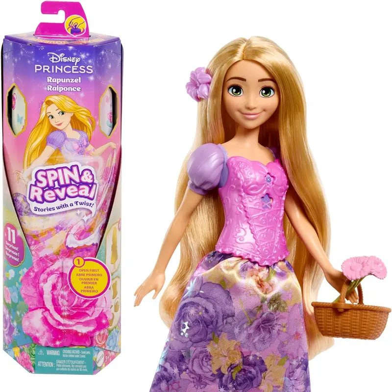 DISNEY PRINCESS SPIN REVEAL RAPUNZEL