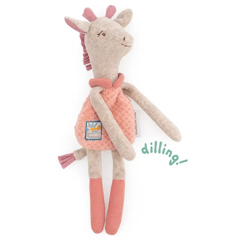 Doudou sonaglio giraffa Bibiscus, Sous mon Baobab