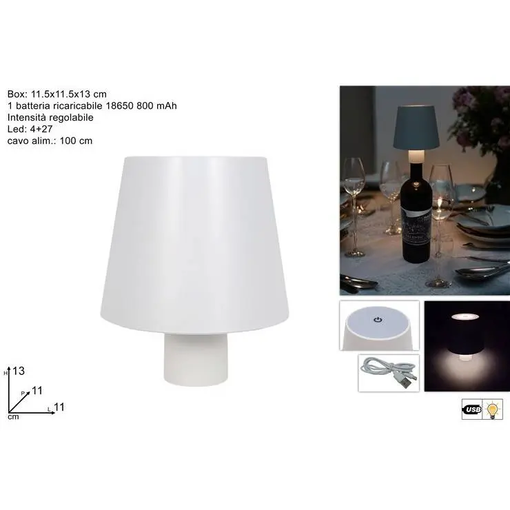 DUESSE Lampada Per Bottiglie A Led Bianca - 340791