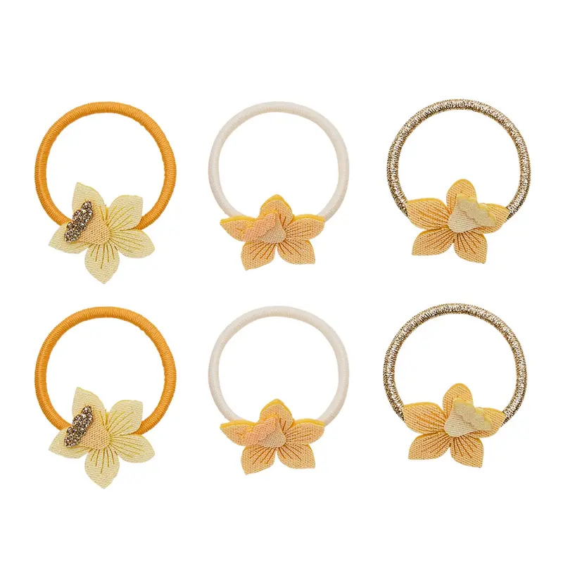 Elastici per capelli, Fiori gialli
