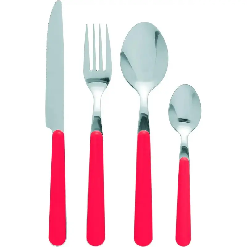 EXCELSA Set 24 Posate Trendy Rosso - 35416