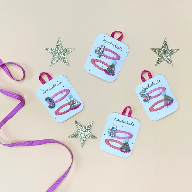 Fermagli per capelli Compleanno 3-6 anni