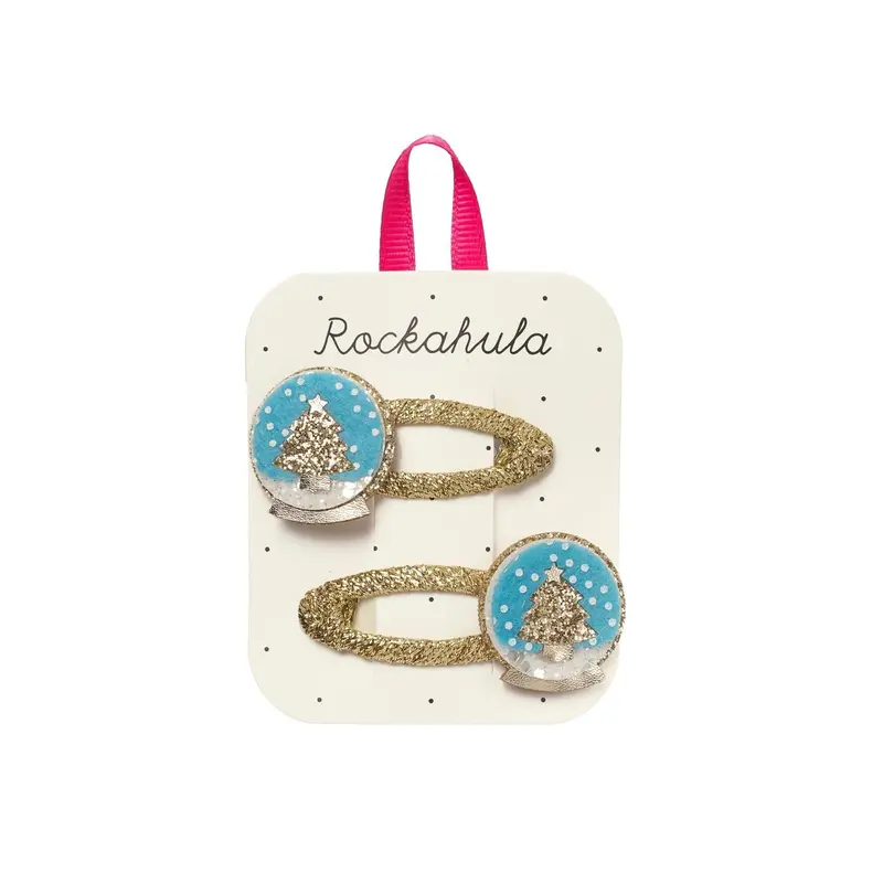 Fermagli per capelli Shimmer snow globe