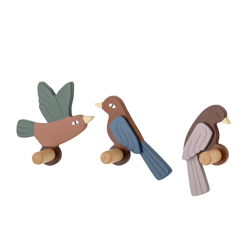 Ganci in legno, Uccelli