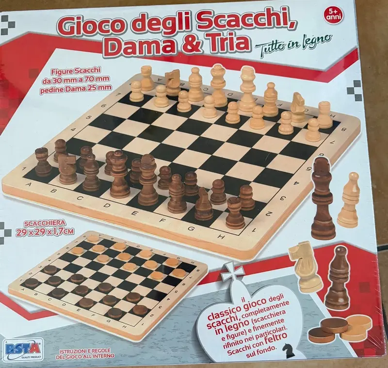 GIOCO DEGLI SCACCHI DAMA TRIA