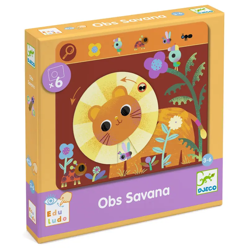 Gioco D'Osservazione e Abbinamento - Savana