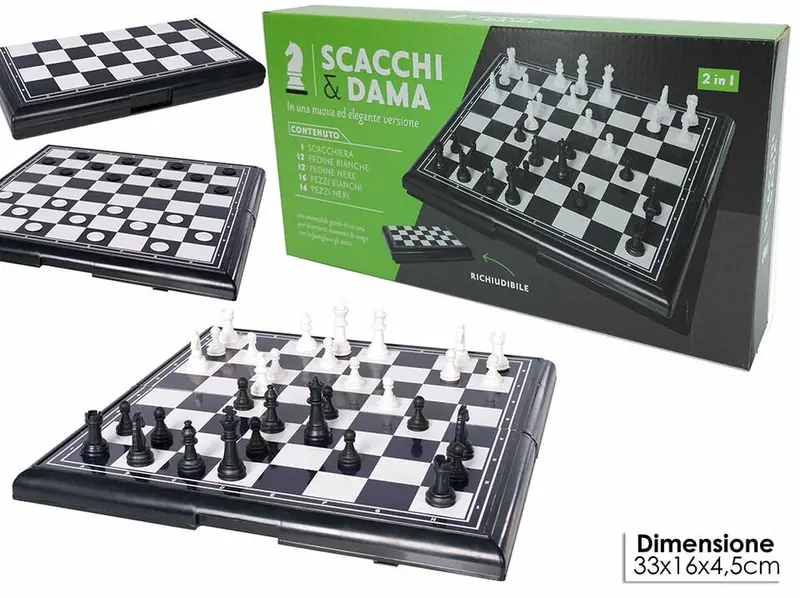 GIOCO SCACCHI DAMA RICHIUDIBILE
