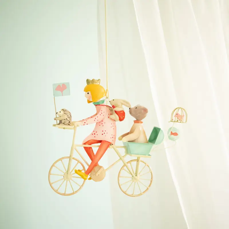 Giostrina mobile in metallo, Coniglio e Orso