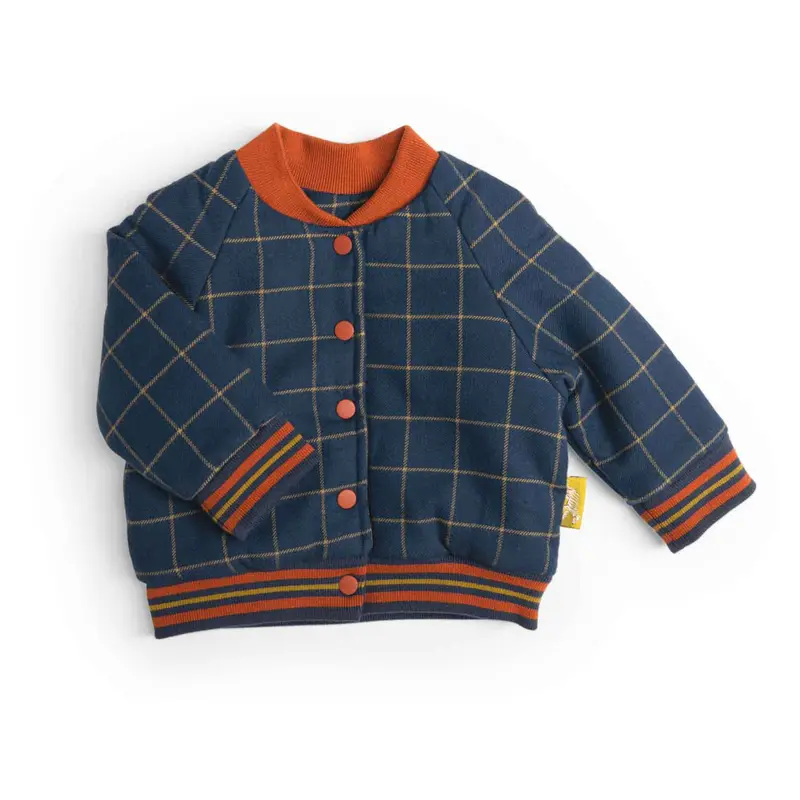 Giubbotto bomber a quadri blu notte, Gipsy