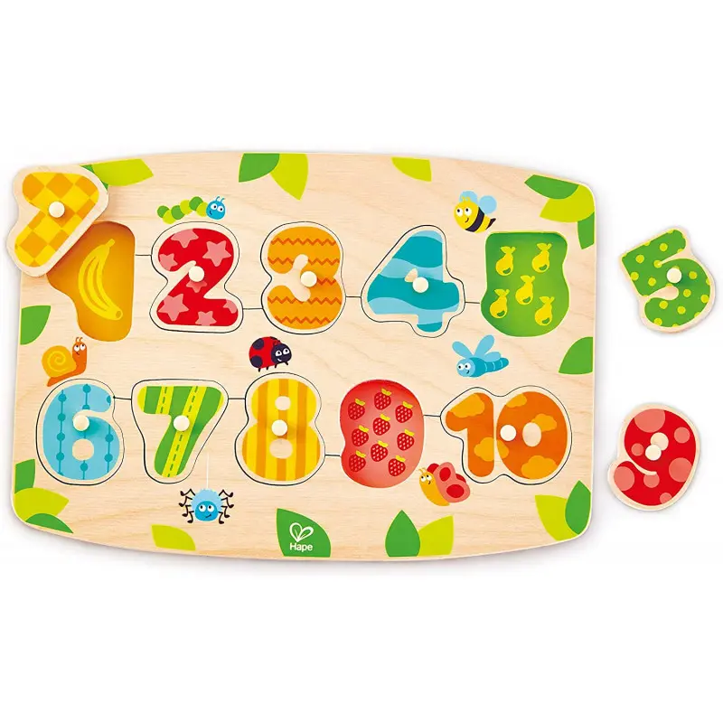 Hape - Puzzle Numeri in Legno