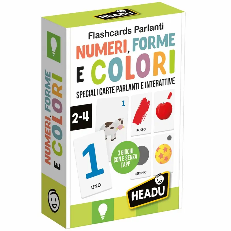 Headu Flashcards Parlanti Numeri, Forme