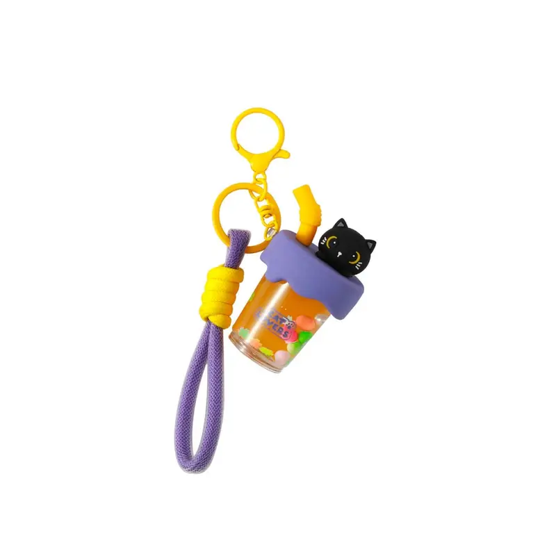 I Total Portachiavi Bubble Tea Black C