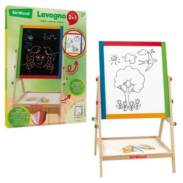 LAVAGNA LEGNO 2 IN 1