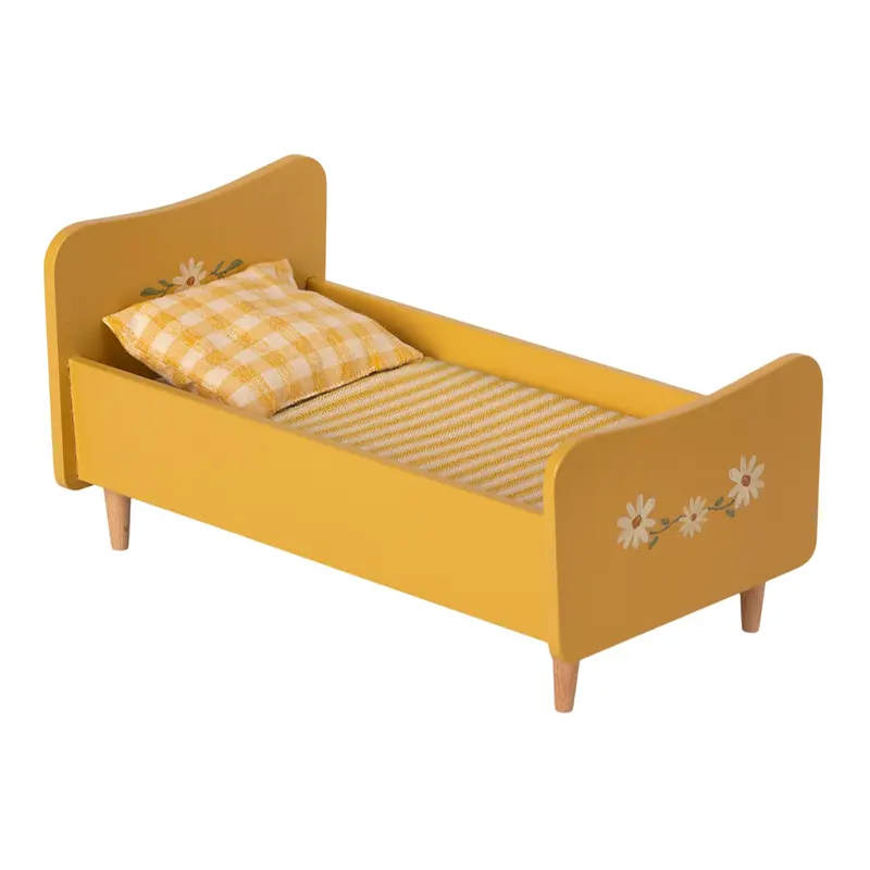 Letto in legno, mini - Giallo