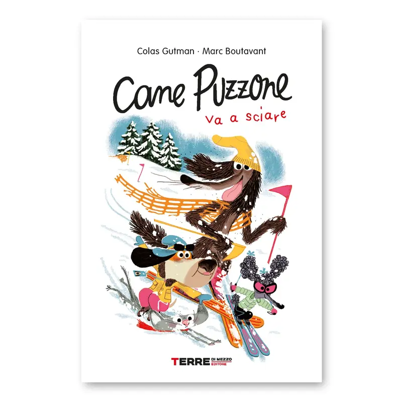 Libro Cane Puzzone va a sciare - ITA