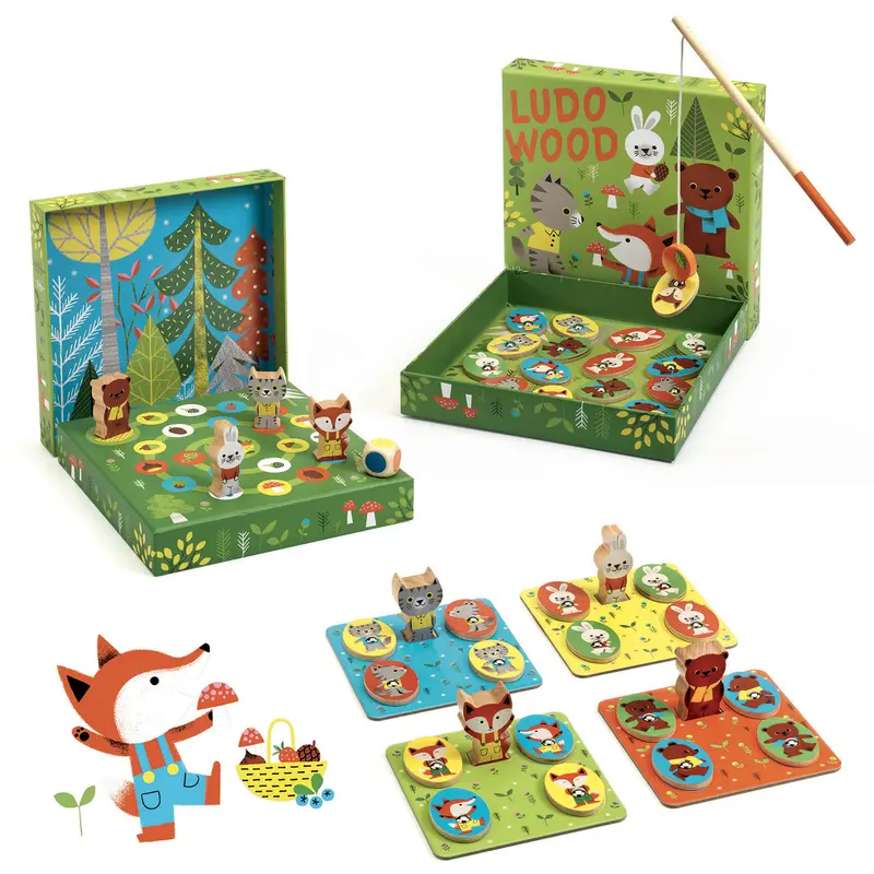 LudoWood - 4 Giochi In Legno
