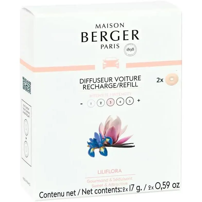 MAISON BERGER Ricariche Per Diffusore Auto 2 Pz Liliflora - 7608