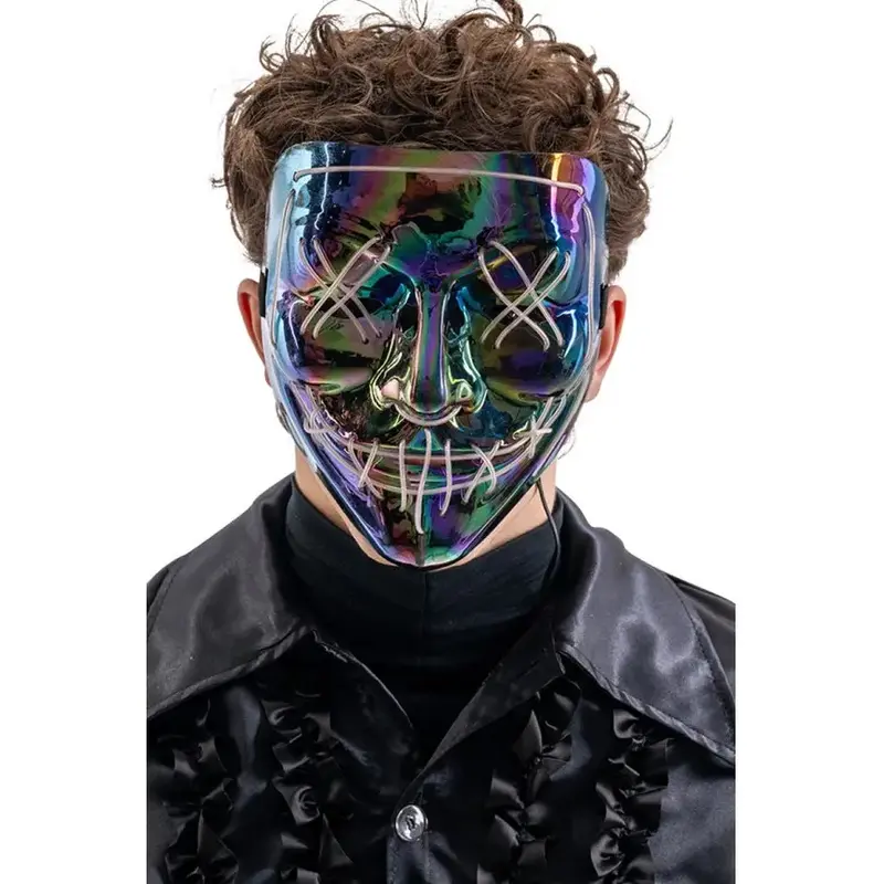 Maschera Horror Metallizzata