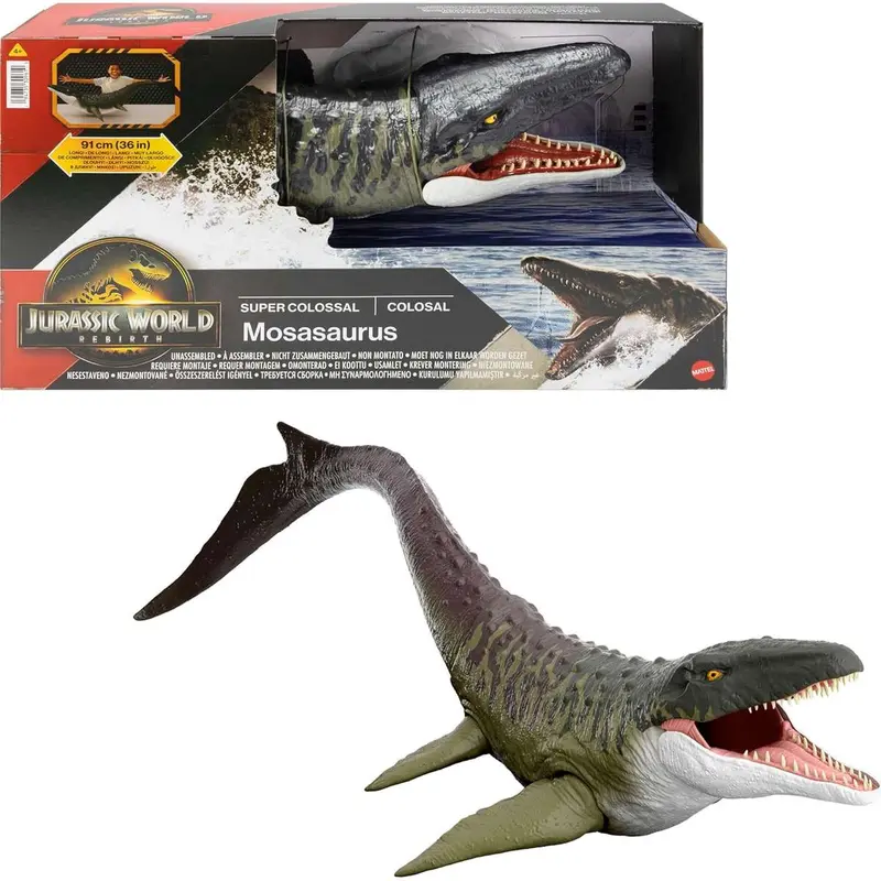 MATTEL Jurassic World Mosasauro Supercolossale - JGB51