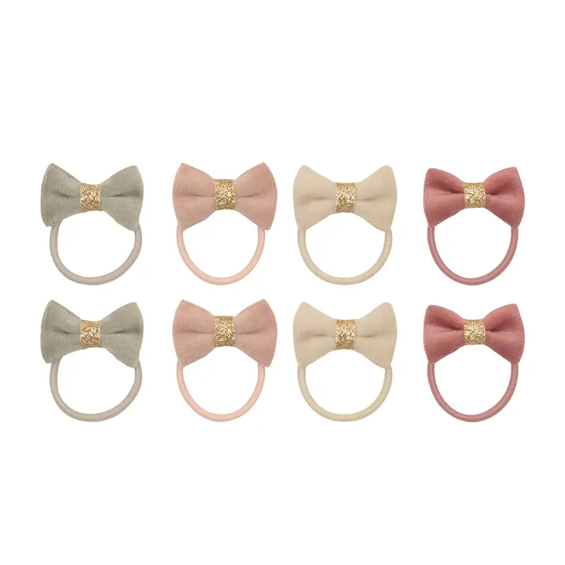 Mini Elastici Capelli - Fiocchetti In Velluto