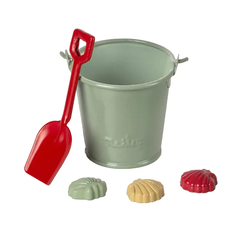 Mini set da spiaggia - pala, secchio e conchiglie