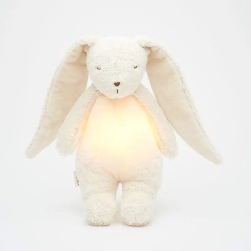Moonie Coniglio in cotone bio con suoni e luce, Polar