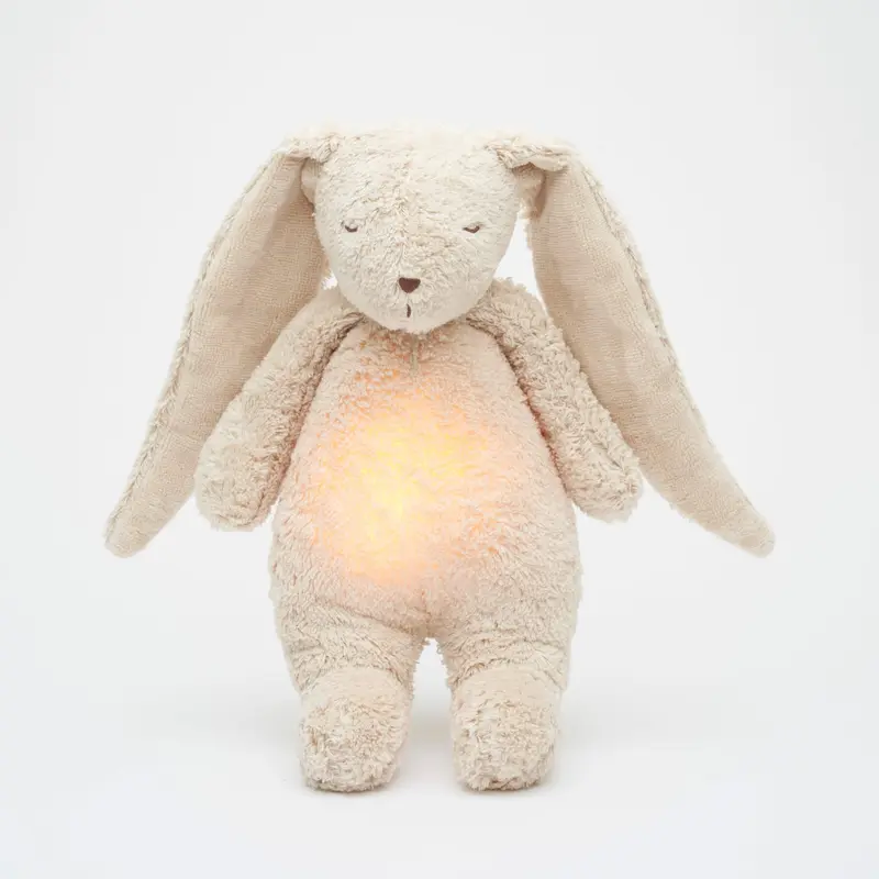 Moonie Coniglio in cotone bio con suoni e luce, Sand