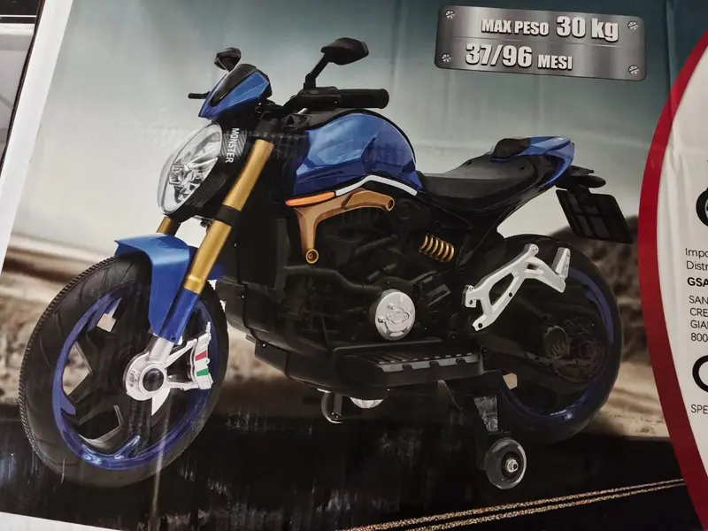 MOTO DUCATI 12V BLU